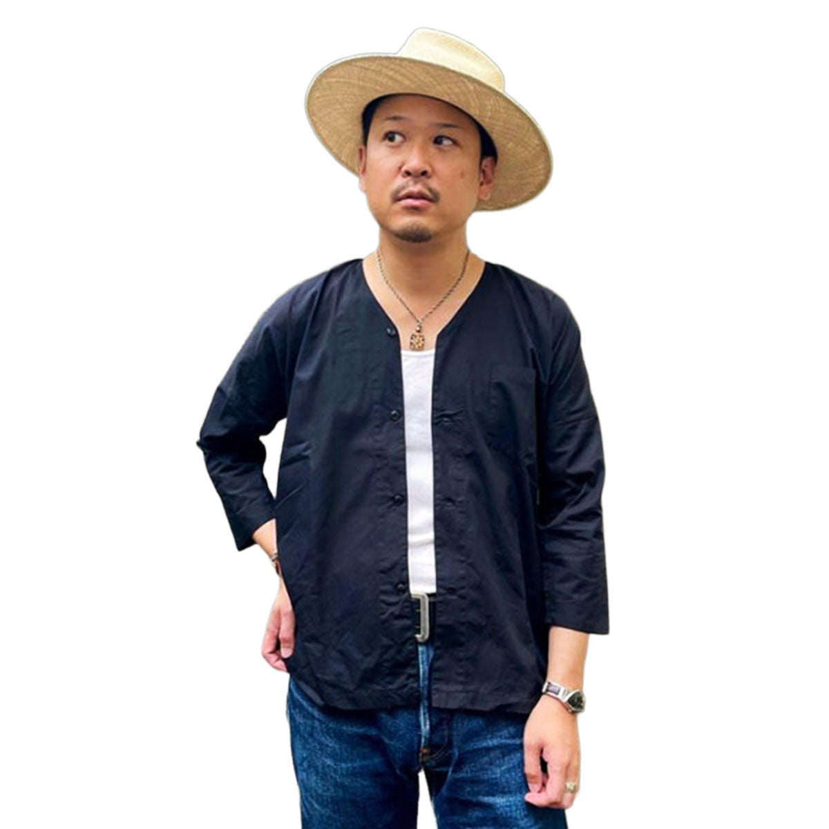 鯉口シャツ “無地” – Dry Bones Online Shop