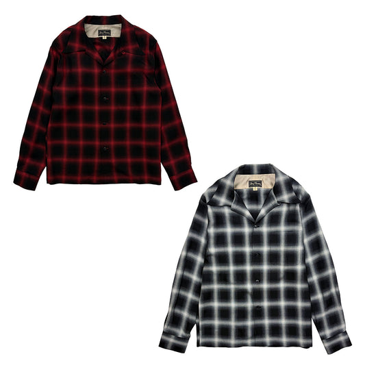 Ombre Check Open Shirt