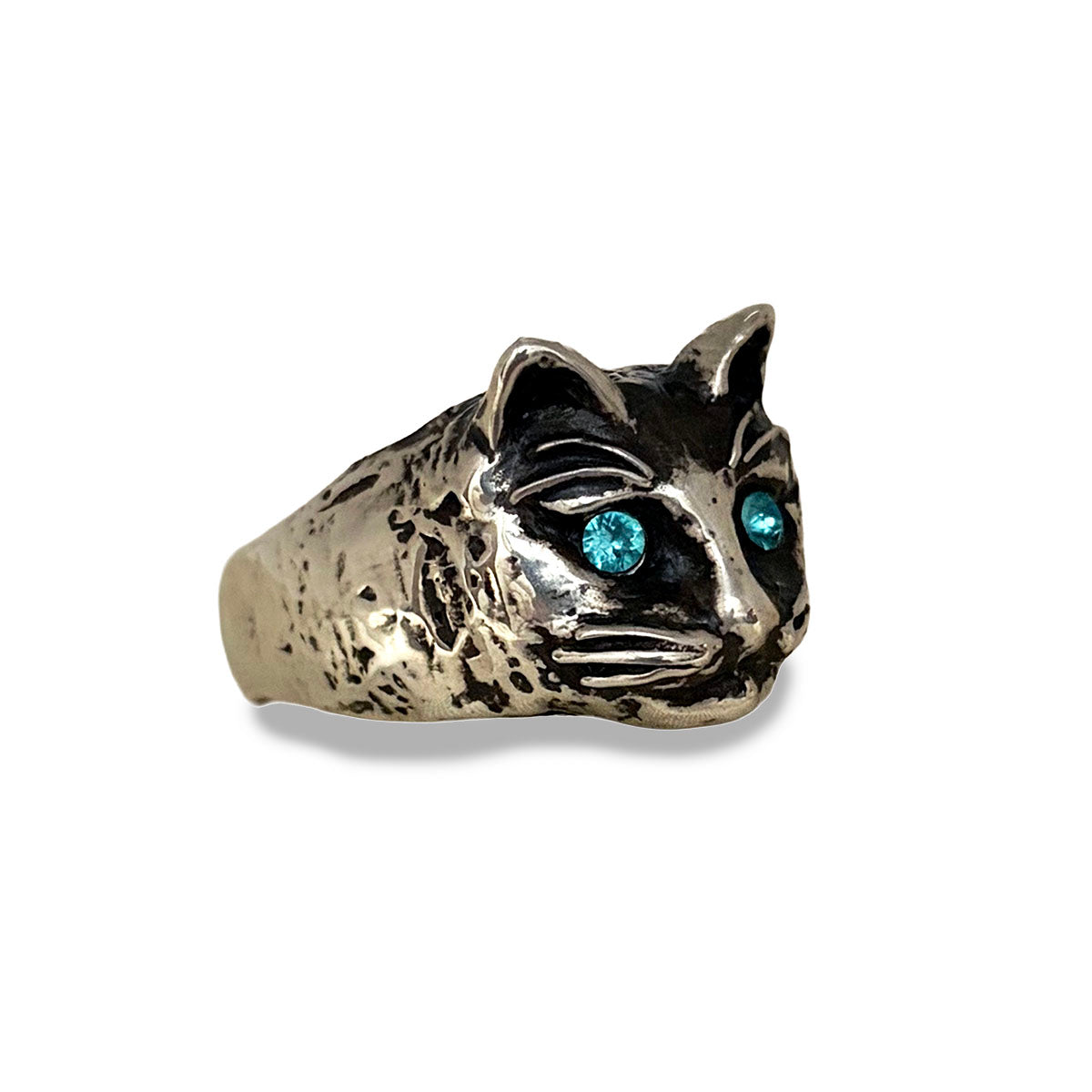 Silver Cat Ring "TABBY"