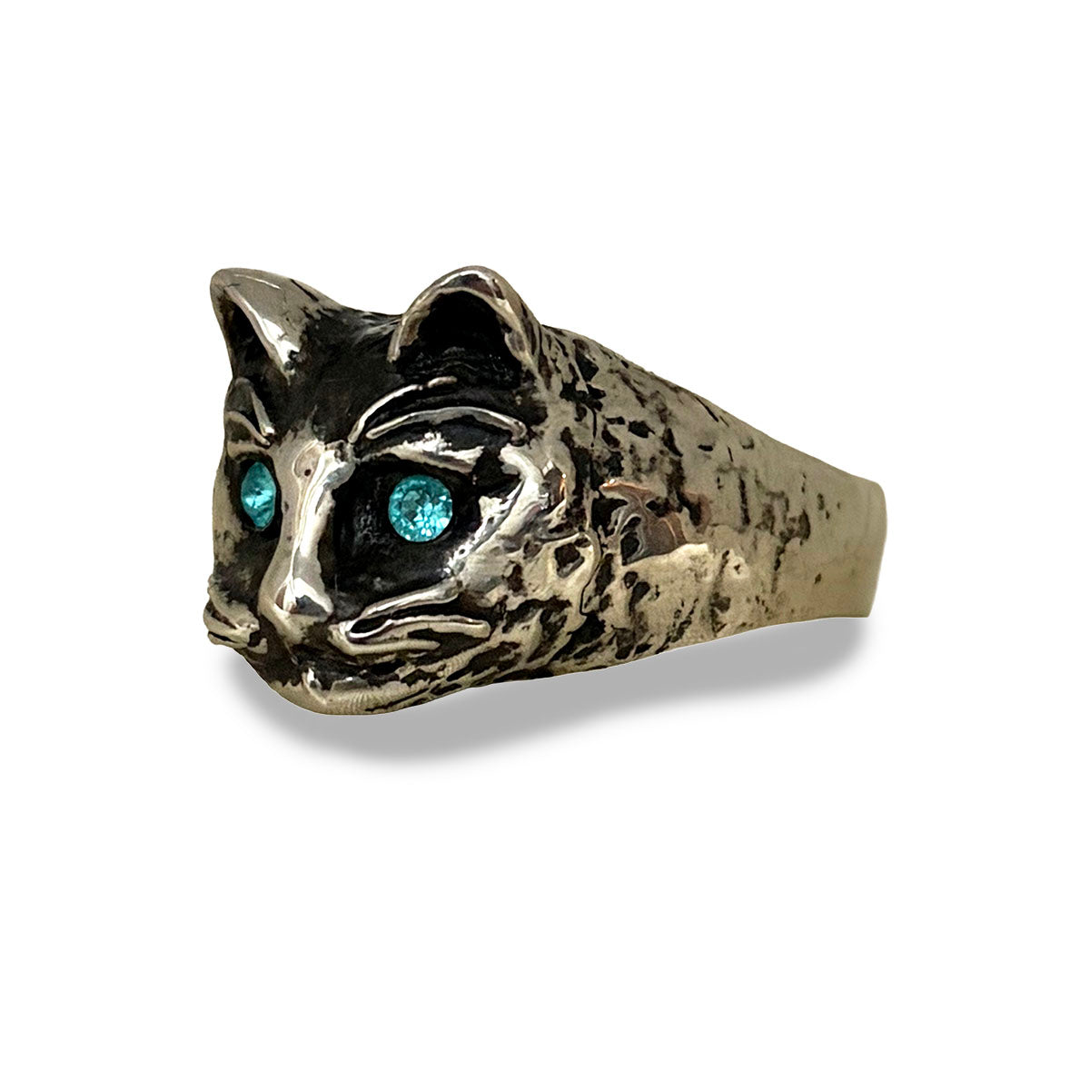 Silver Cat Ring "TABBY"