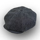 Black Chambray Casquette