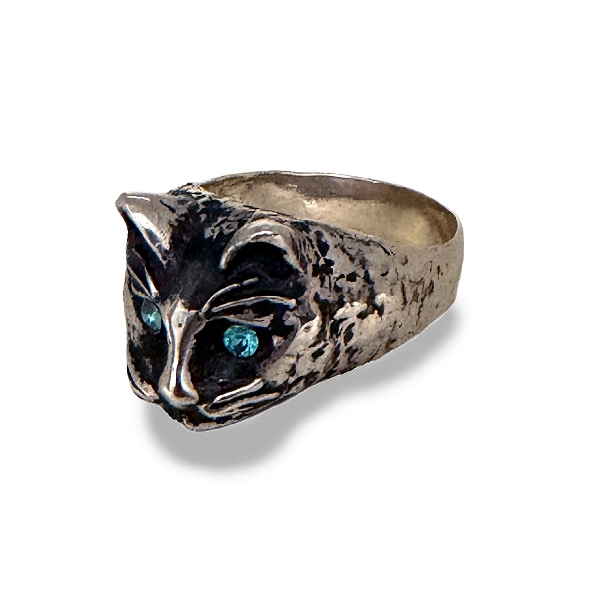 Silver Cat Ring "TABBY"