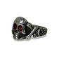 Sparkle Eyes Skull Ring "SILVER" 