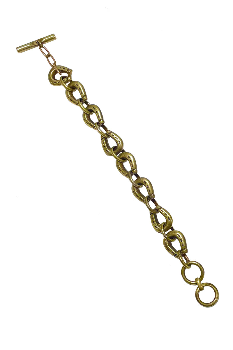 Brass Horse Shoe Bracelet