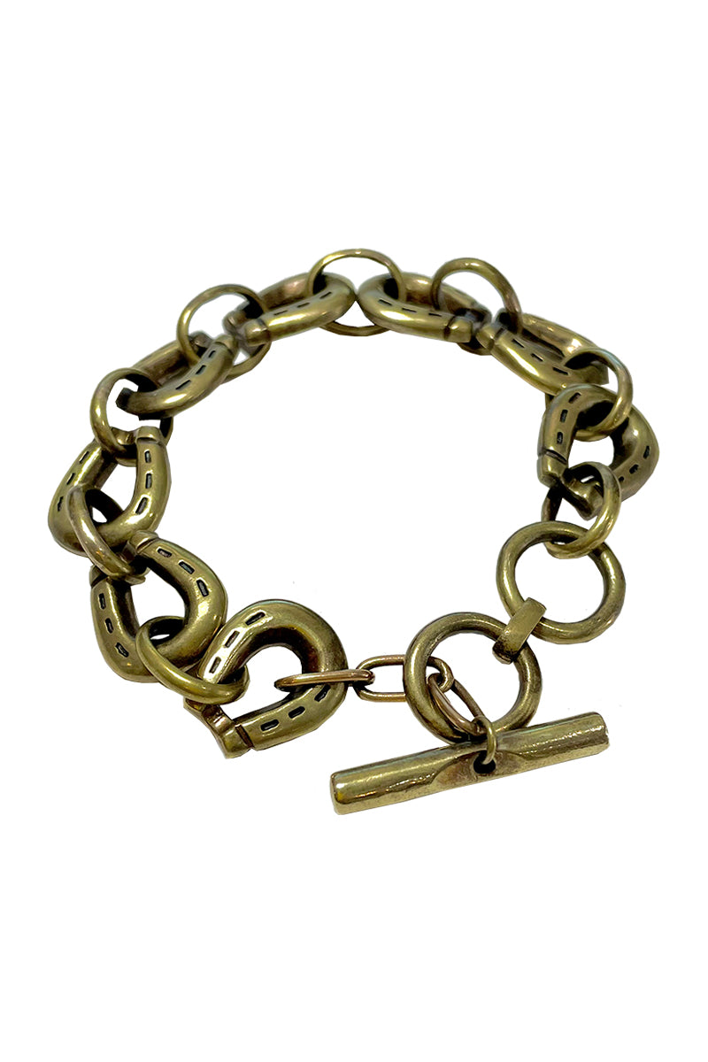 Brass Horse Shoe Bracelet