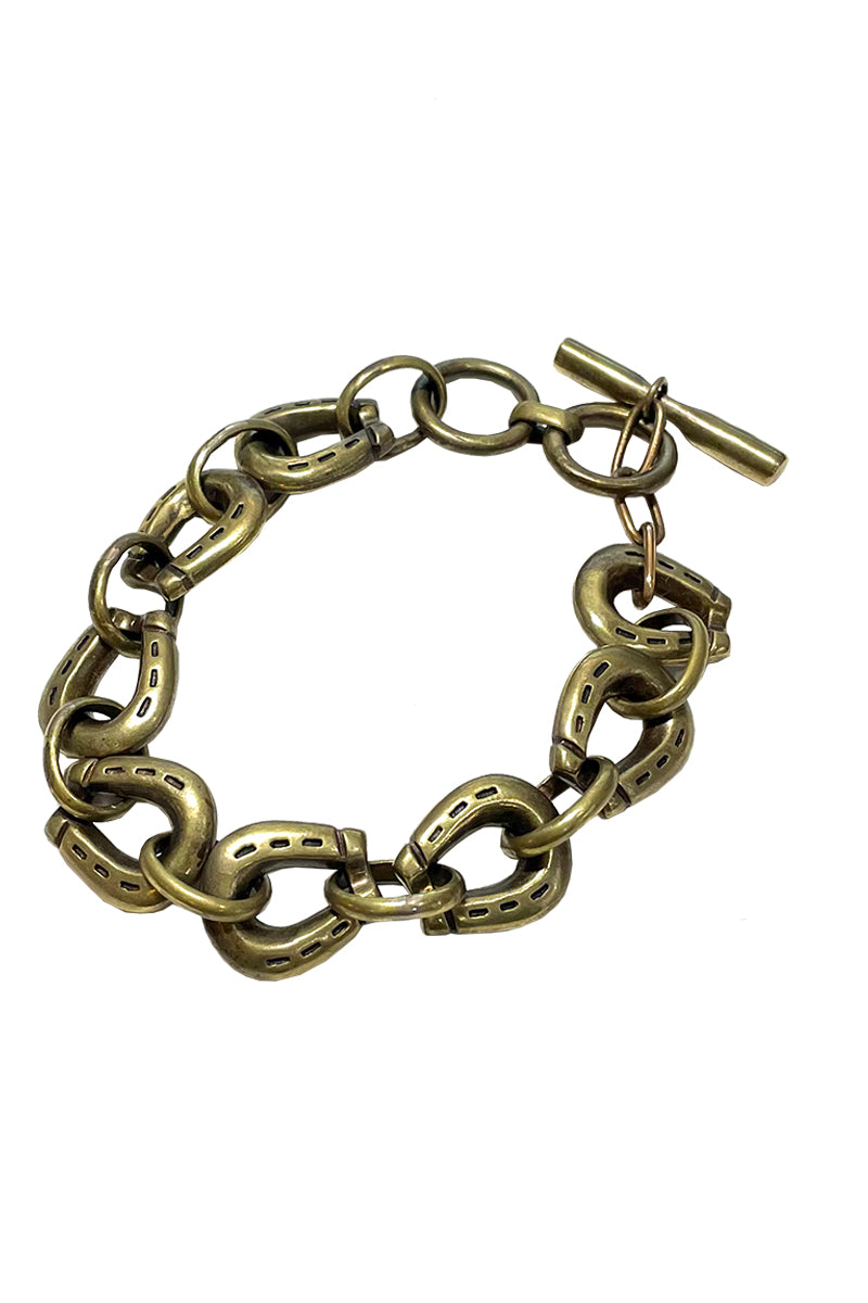 Brass Horse Shoe Bracelet