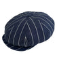 Striped Denim Casquette