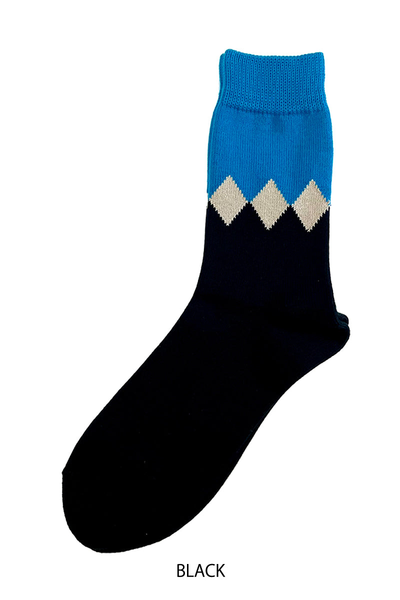 Irregular Argyle Socks