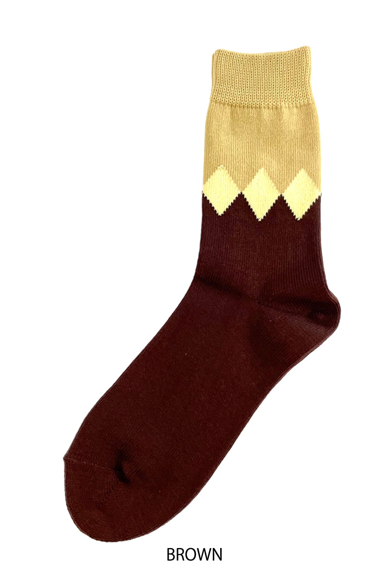 Irregular Argyle Socks