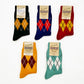 Irregular Argyle Socks