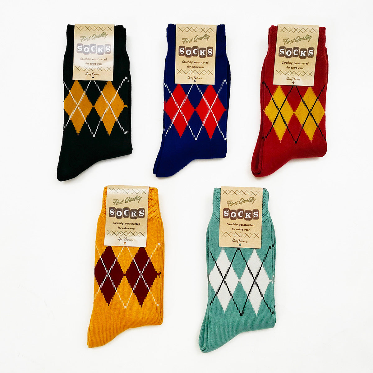 Irregular Argyle Socks