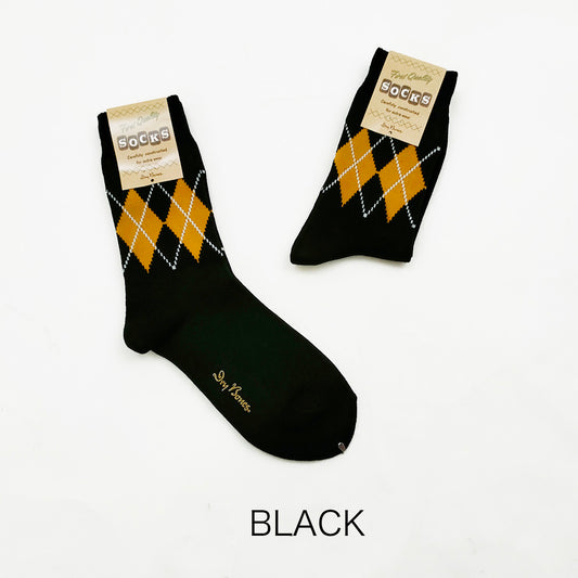 Irregular Argyle Socks