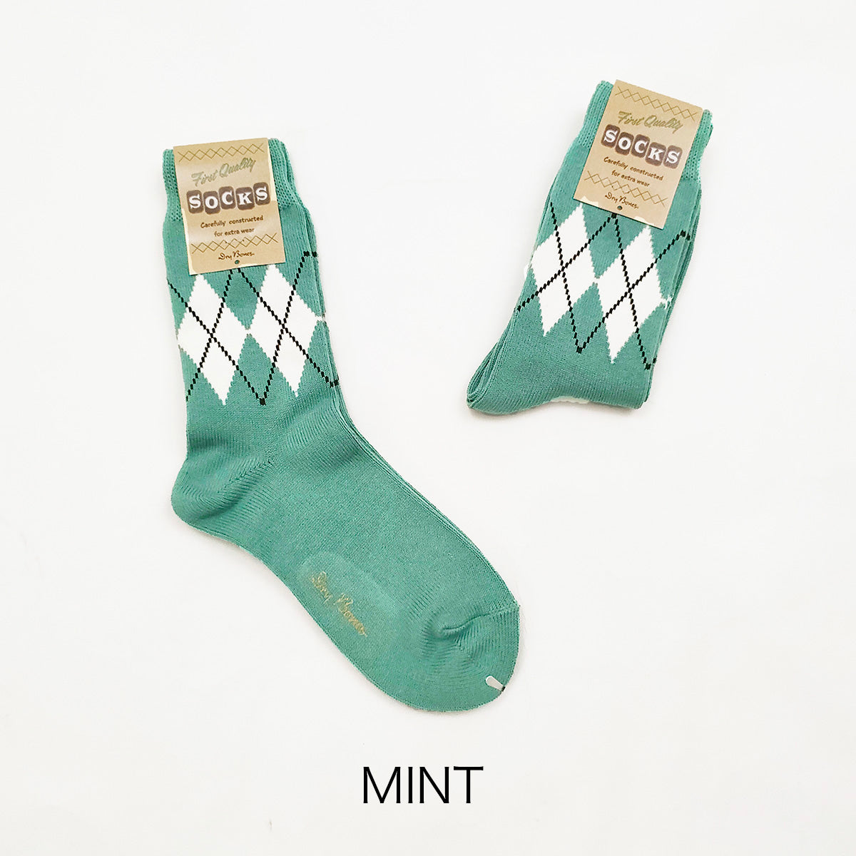 Irregular Argyle Socks