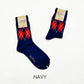 Irregular Argyle Socks