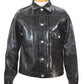 Leather Pleats Jacket