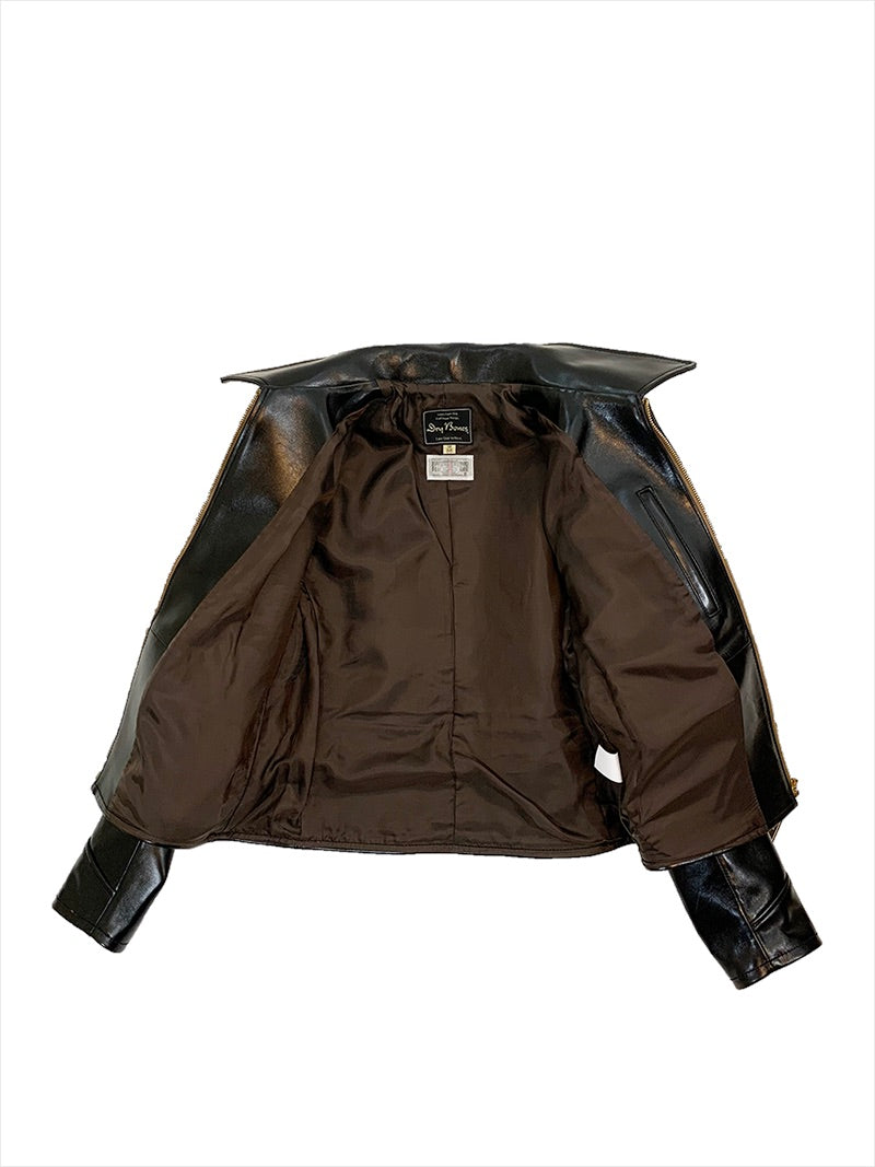 Single Leather Sport Jacket