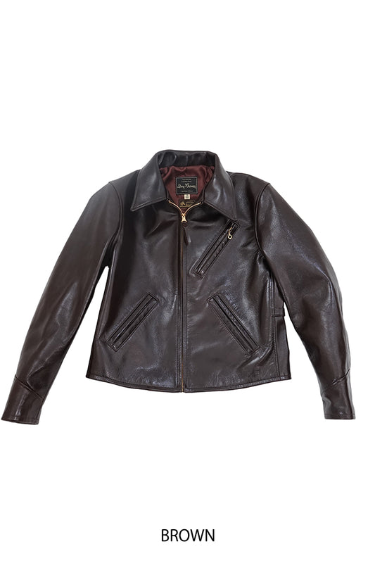 Single Leather Sport Jacket