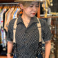 S/S Print Italian Collar Shirt “POLKA DOT”