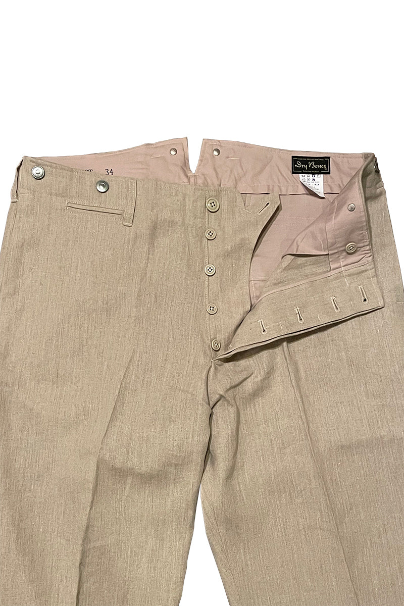 High Back Linen Work Trousers