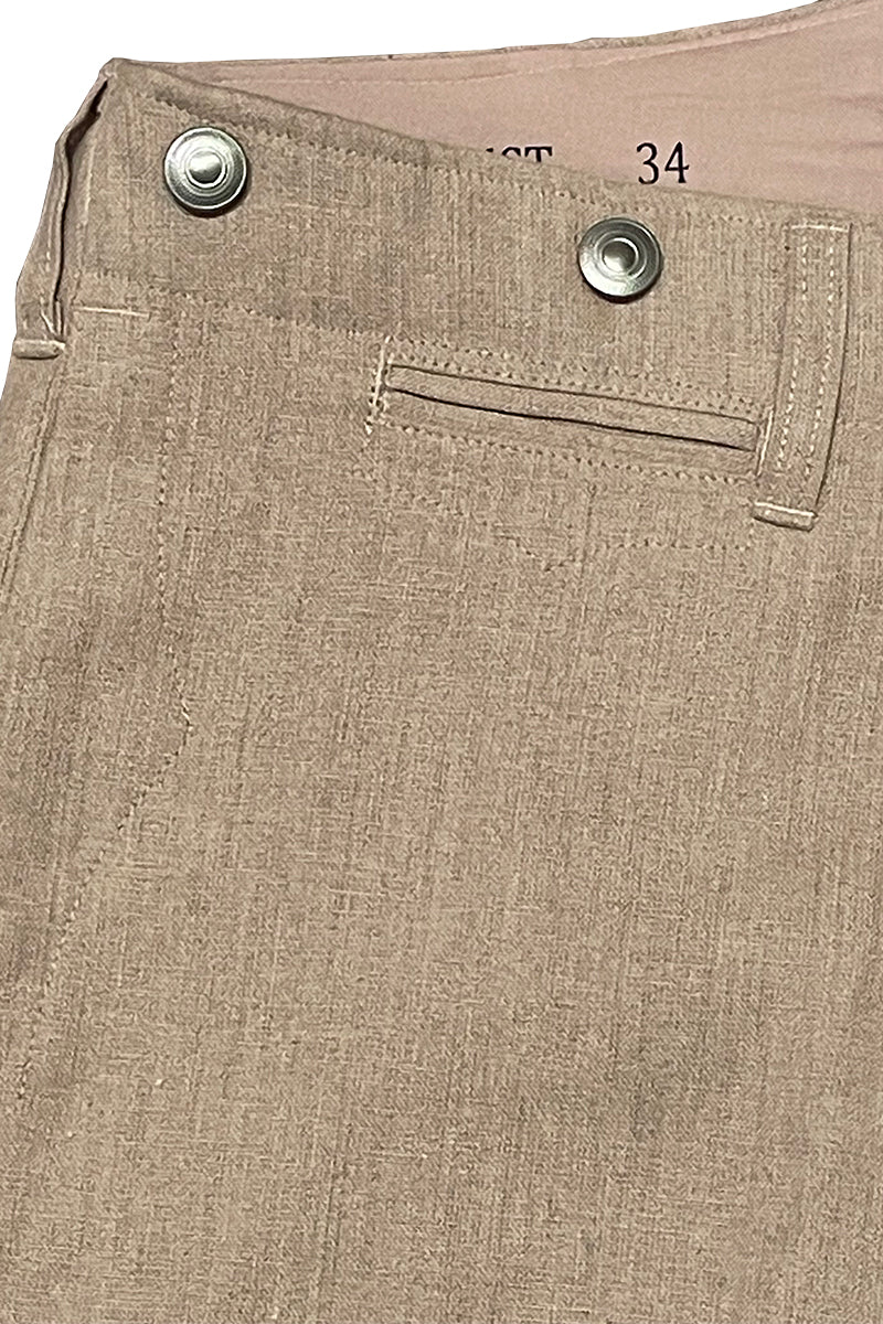 High Back Linen Work Trousers