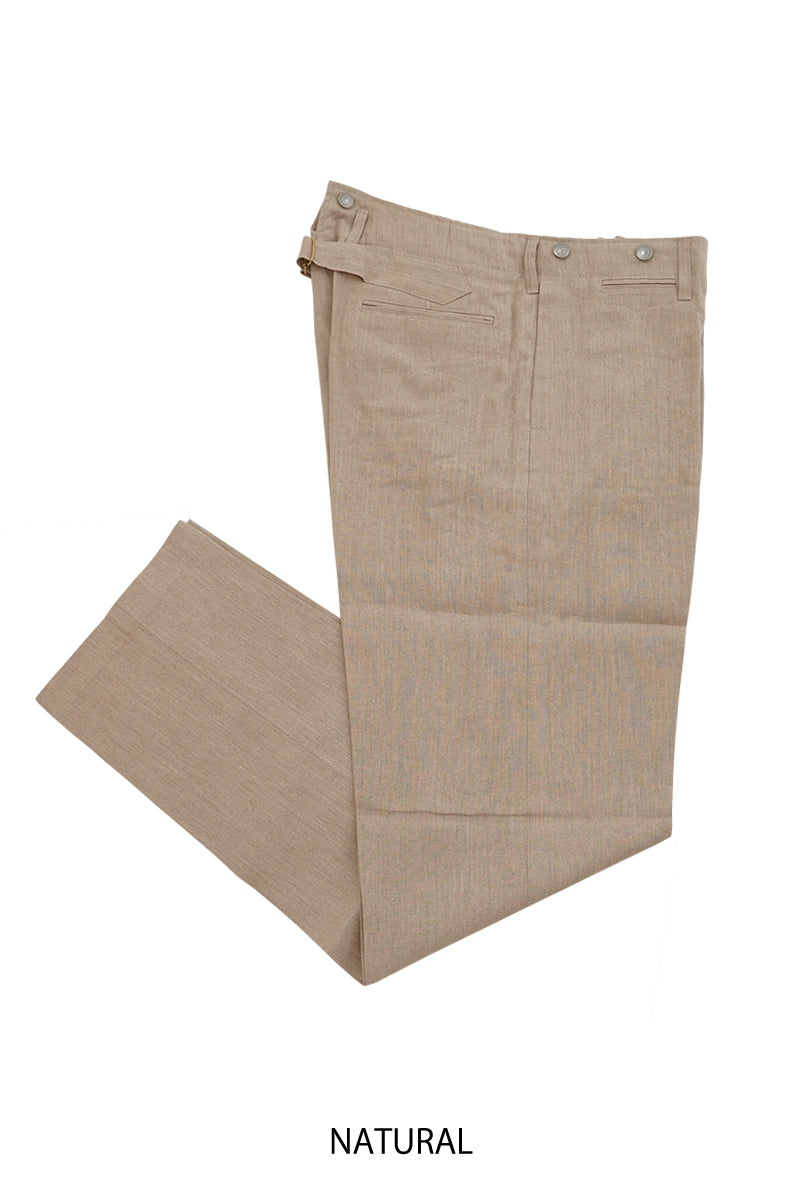 High Back Linen Work Trousers