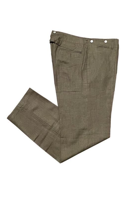 High Back Linen Work Trousers