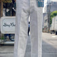 High Back White Work Trousers