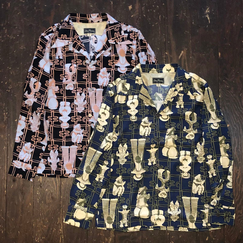 L/S Hawaiian Shirt “土偶”