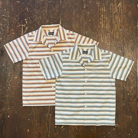 S/S Ombre Stripe Open Shirt