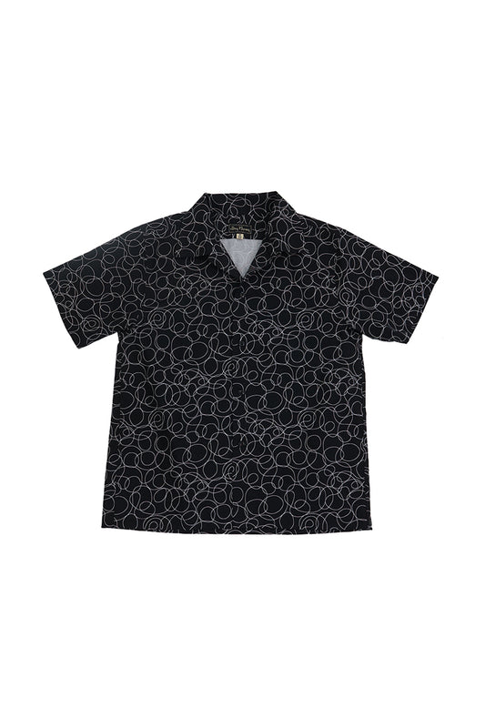 S/S Print Open Shirt  “ACTION PAINTING”