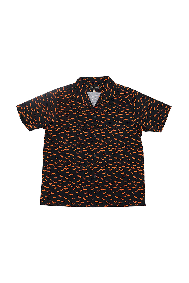 S/S Print Italian Collar Shirt “FLYING BAT”