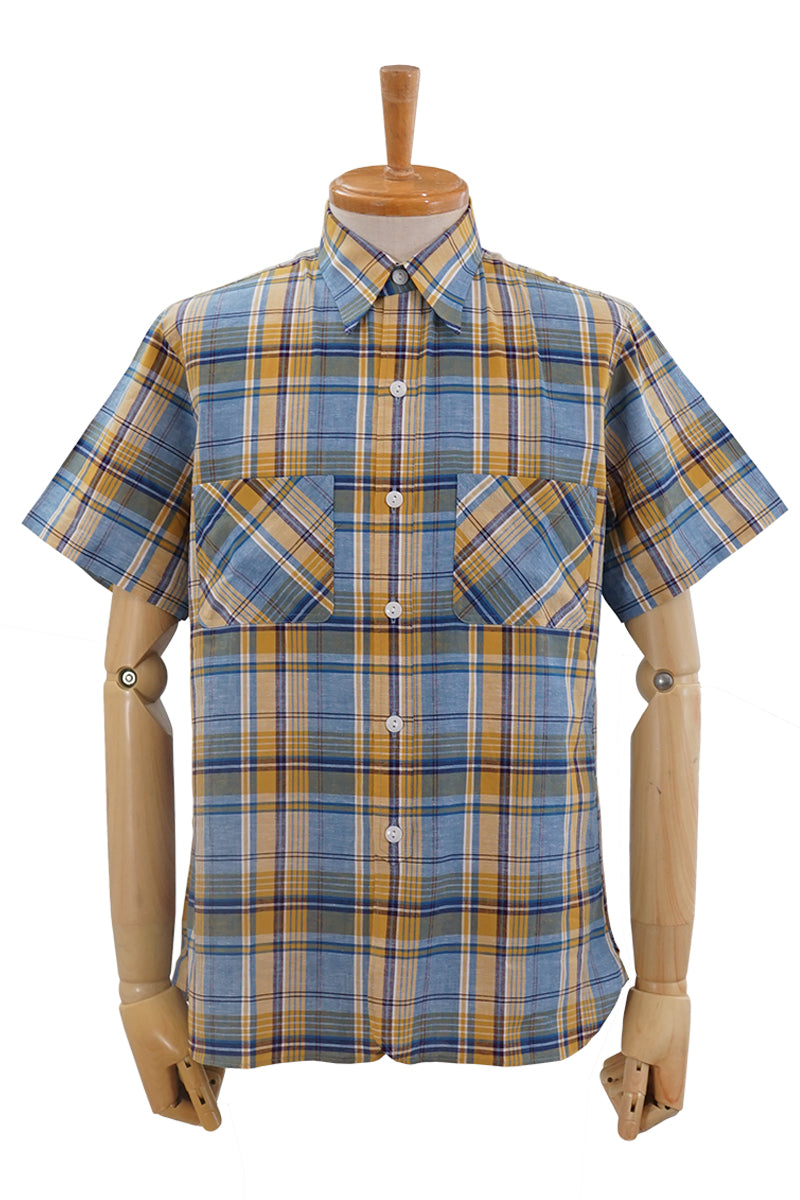 S/S Madras Check Work Shirt