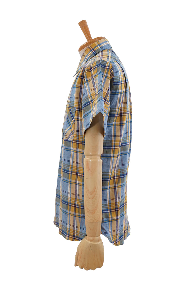 S/S Madras Check Work Shirt