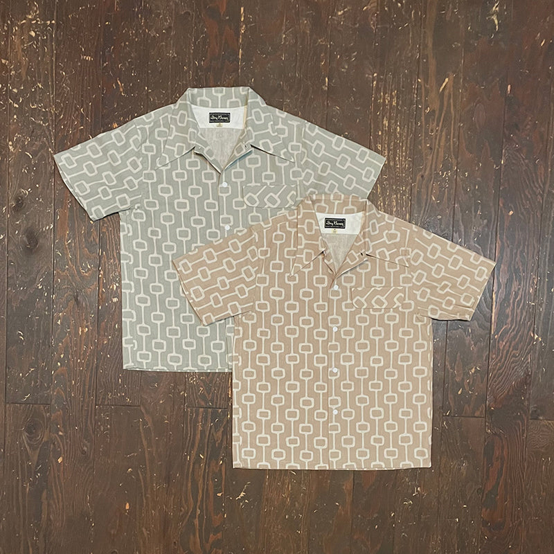 S/S Print 1 Flap Open Shirt