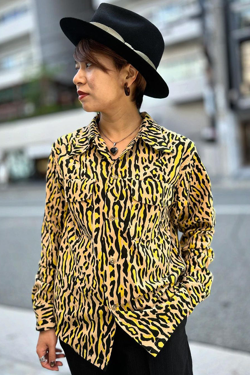 Print 2 Flap Open Shirt “VINCENT’S LEO”