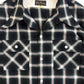 Ombre Check 2 Flap Work Open Shirt