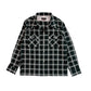 Ombre Check 2 Flap Work Open Shirt