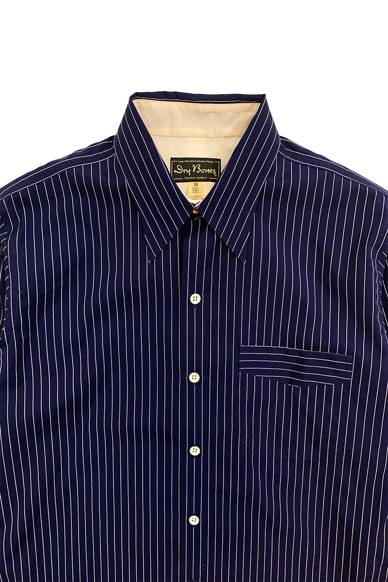 Navy Stripe Work Shirt