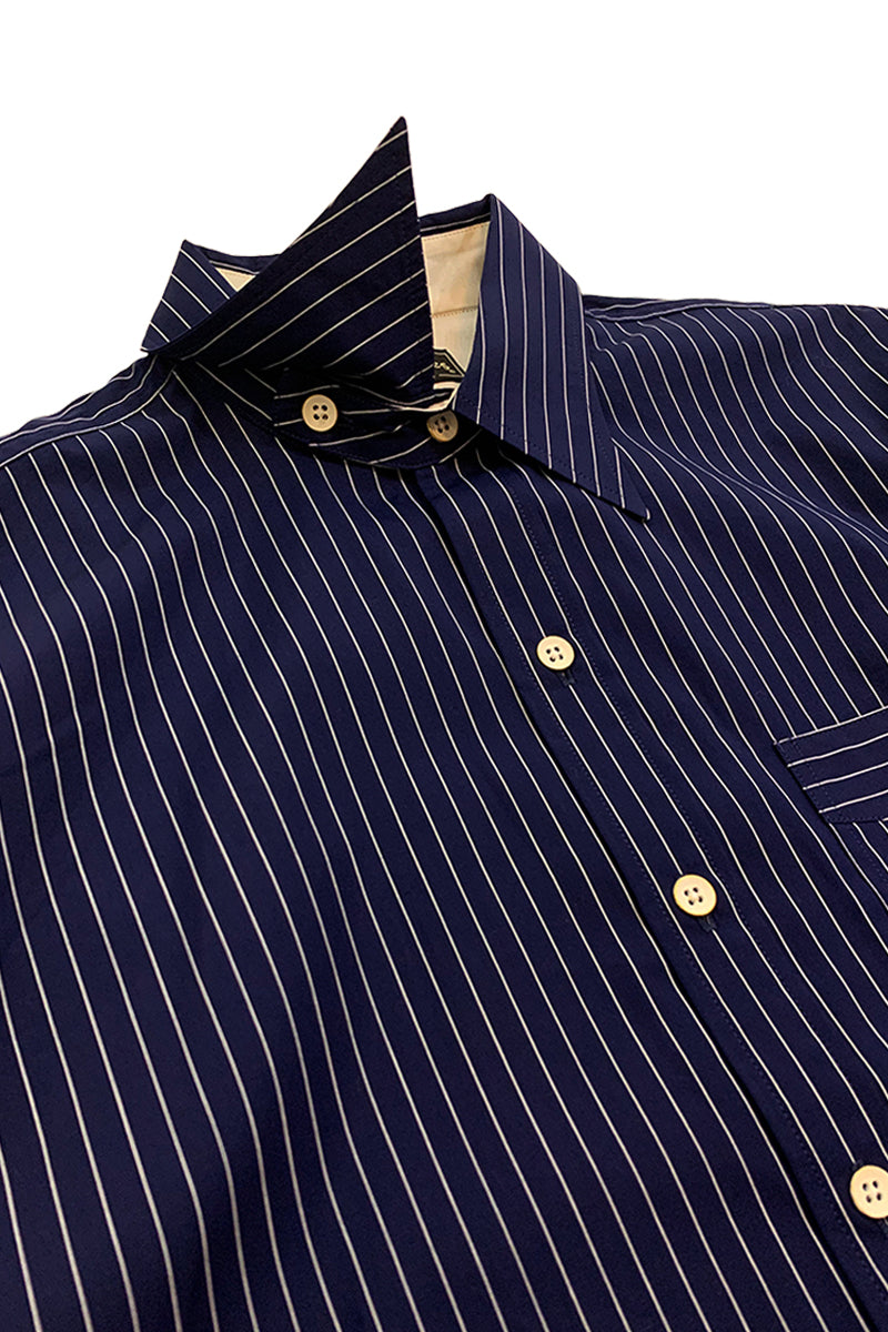 Navy Stripe Work Shirt