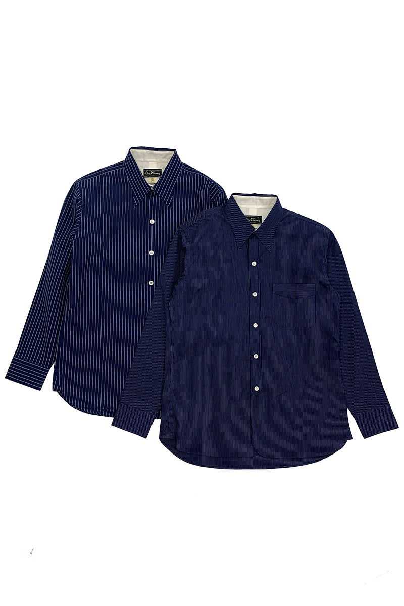 Navy Stripe Work Shirt