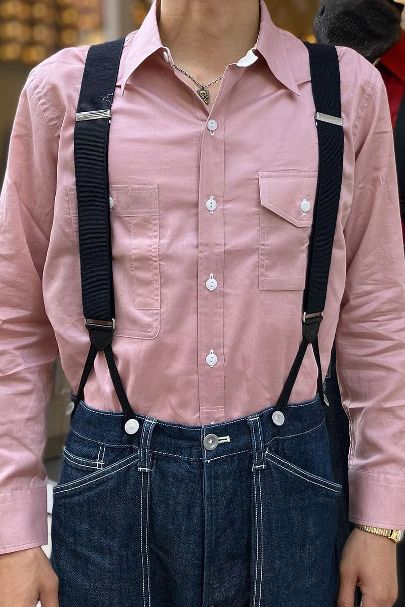 Solid Herringbone Work Shirt