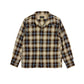 Ombre Check Open Shirt