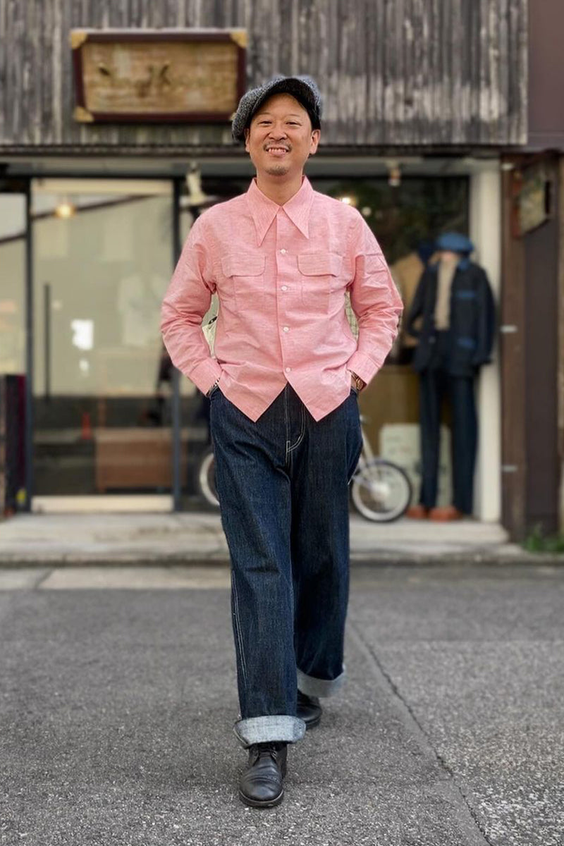 Linen 2 Flap Open Shirt