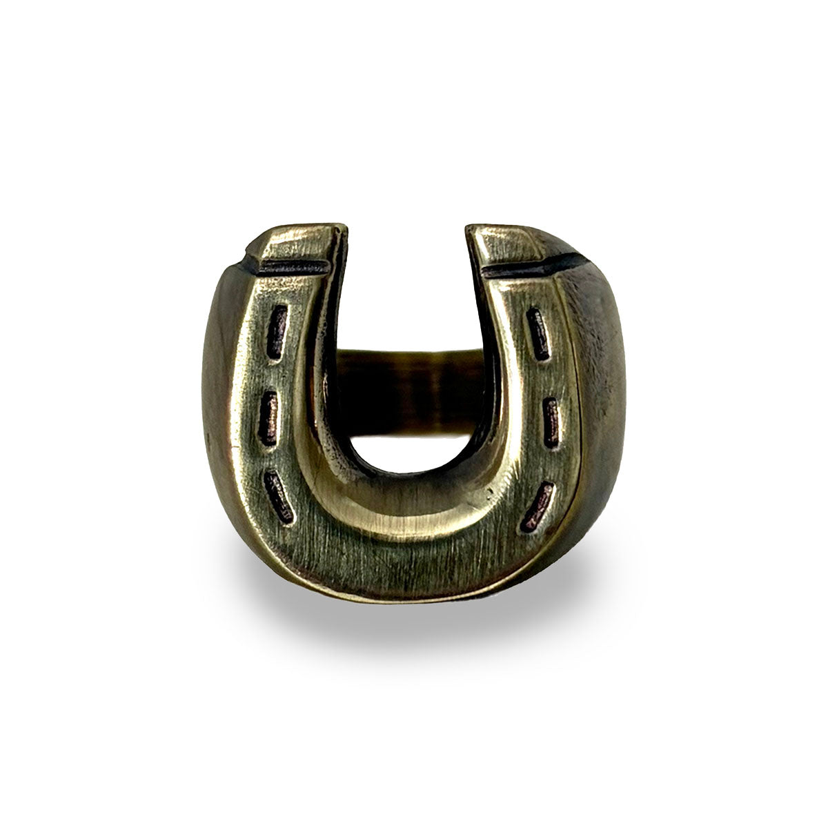 Brass Horse Shoe Ring 