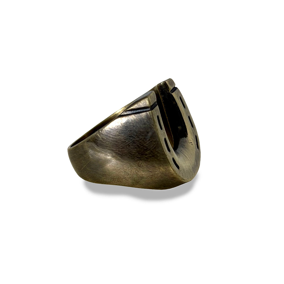 Brass Horse Shoe Ring 