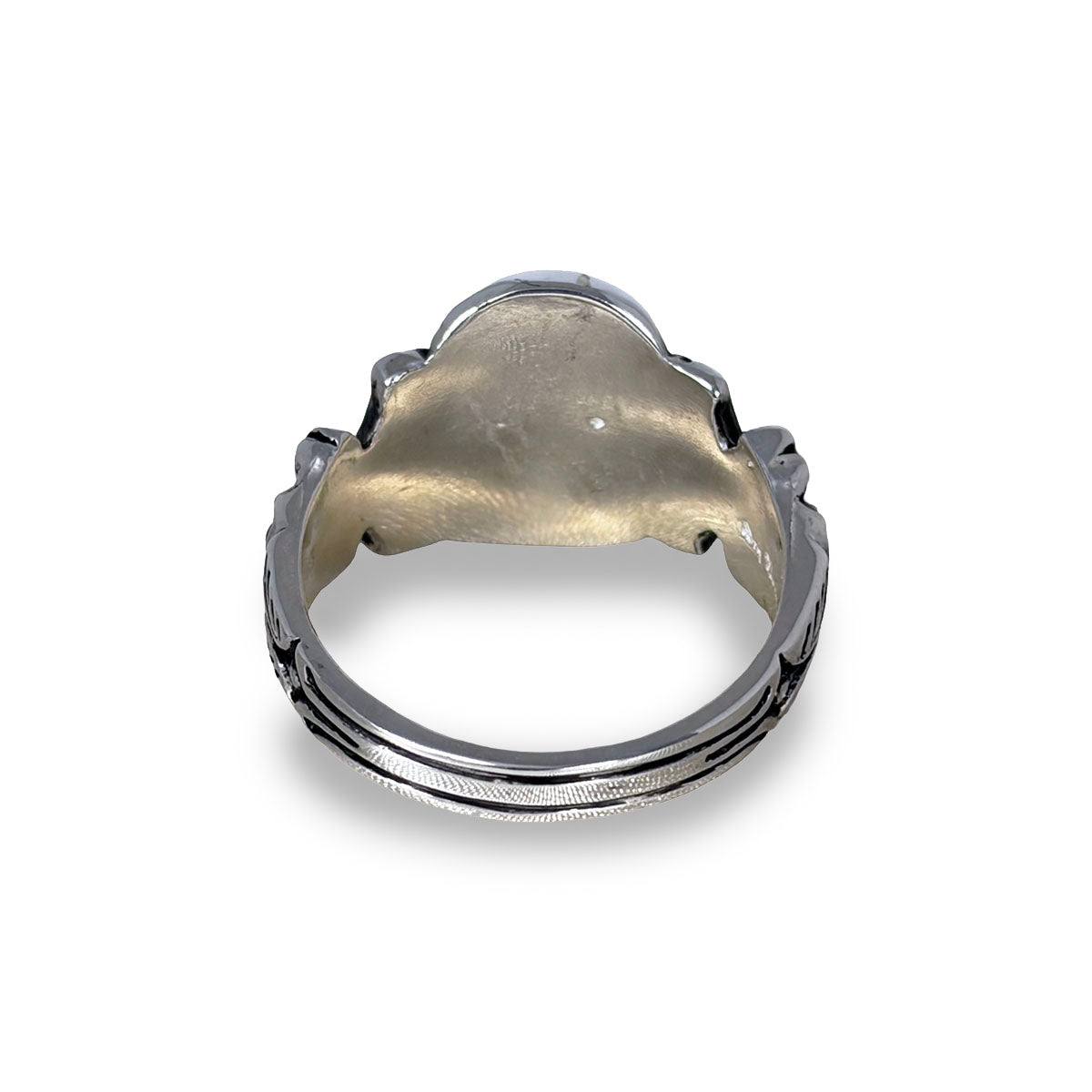 Sparkle Eyes Skull Ring "SILVER" 