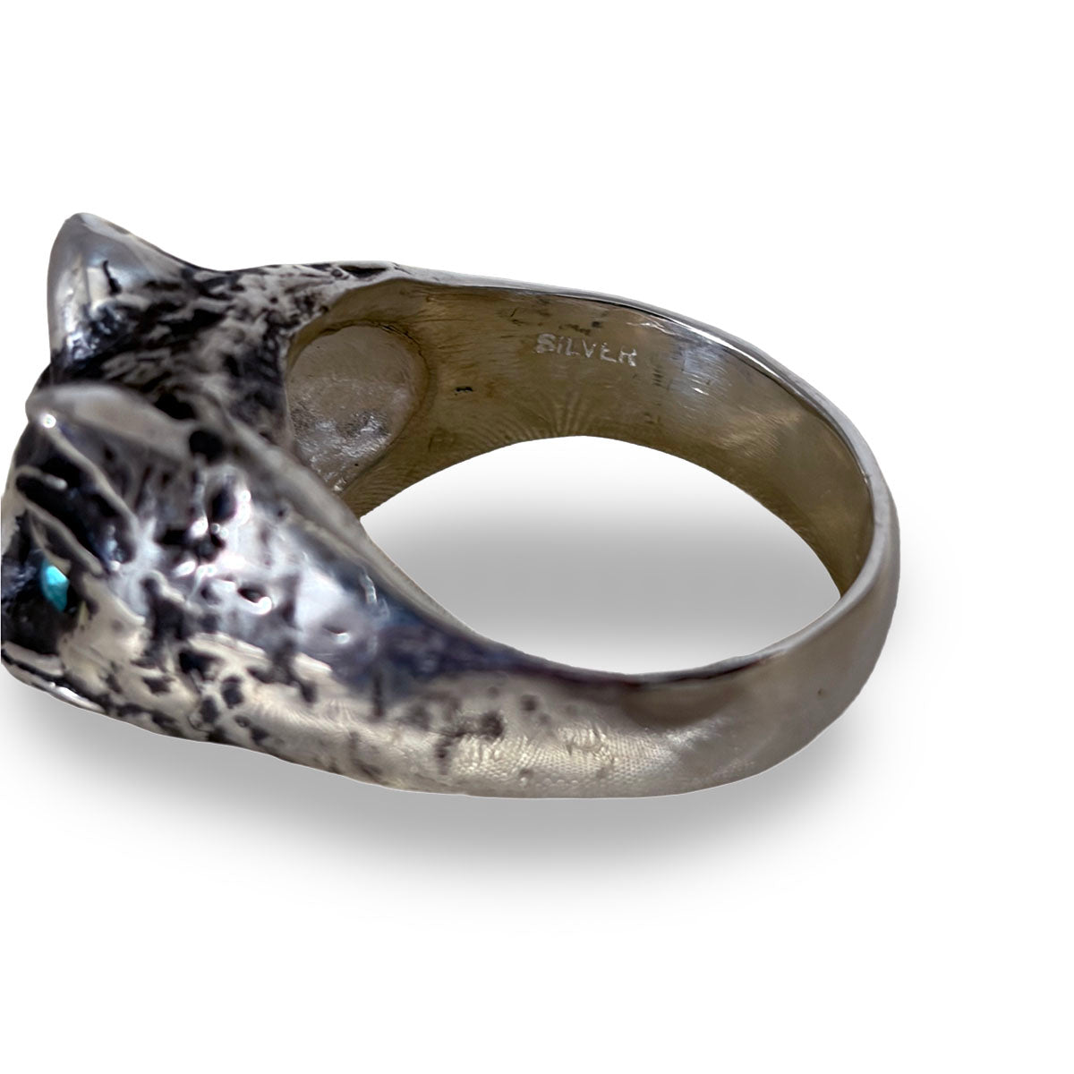 Silver Cat Ring "TABBY"