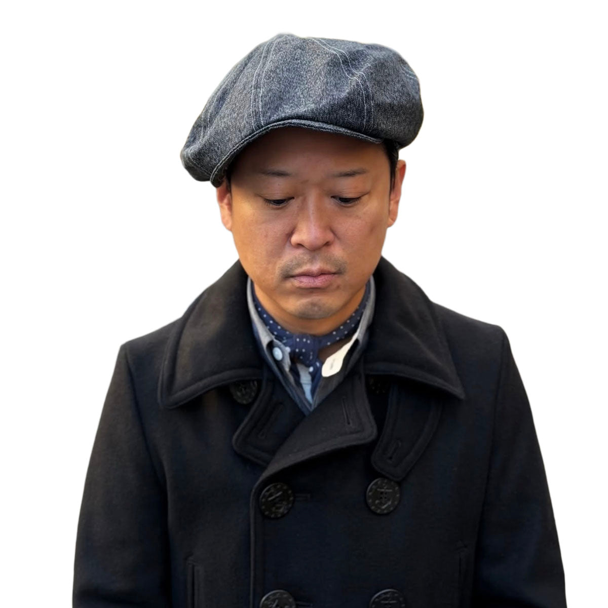 Black Chambray Casquette