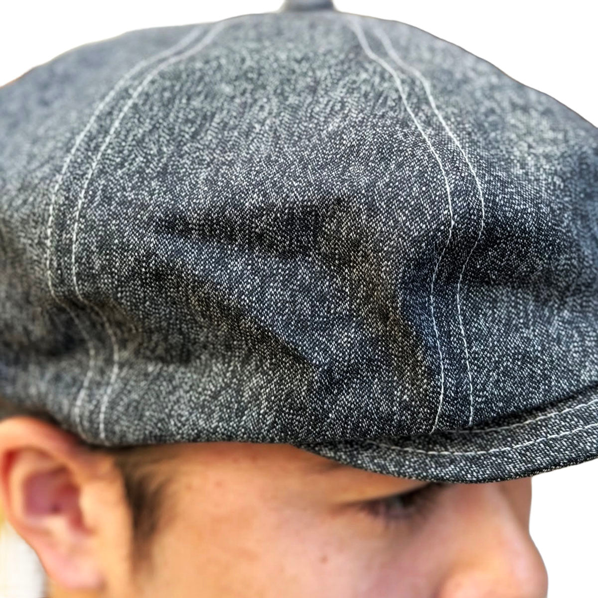 Black Chambray Casquette