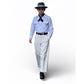 White 2 Flap Open Shirt